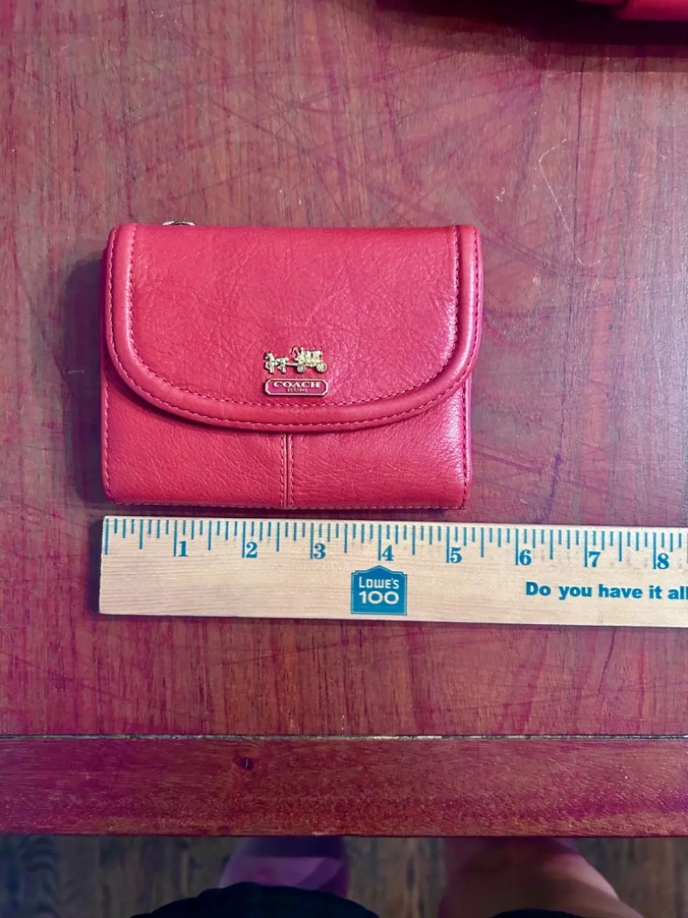 Coach Purse Burnt Orange Leather Madison Hobo F1273-21224 and Matching Wallet